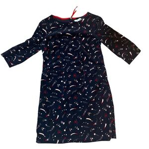 Boden Navy Corduroy Celestial Shift Shooting Stars Amber Dress Size 6R